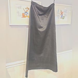 Black full-length formula skirt